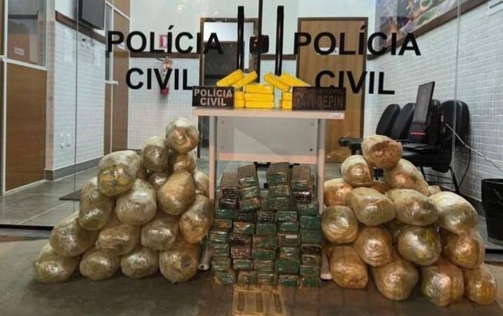 Polícia Civil apreende 111 quilos de drogas em João Dourado