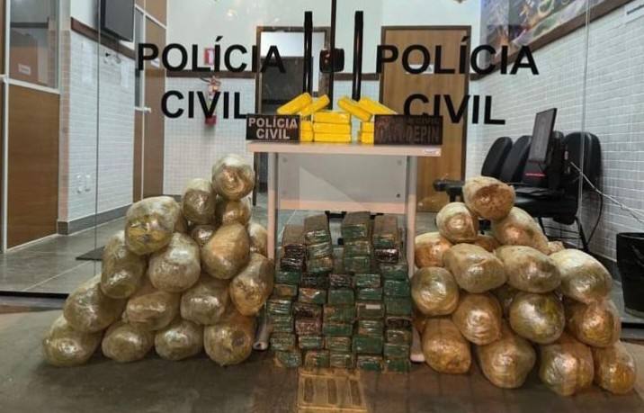 Polícia Civil apreende 111 quilos de drogas em João Dourado