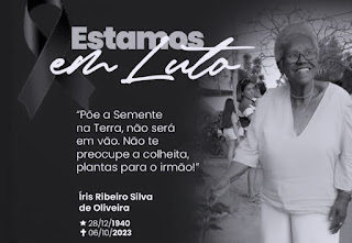 Utinga de luto: Morre Professora Íris Ribeiro