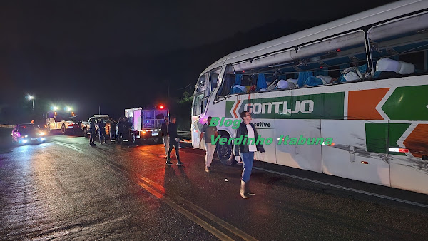 Quatro pessoas morrem e uma fica ferida após colisão entre ônibus e carreta na BR-101, no sul da Bahia