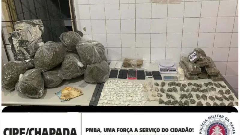 Após denúncias, anônimas, Policiais da CIPE Chapada apreende grande quantidade de entorpecentes em Itaberaba