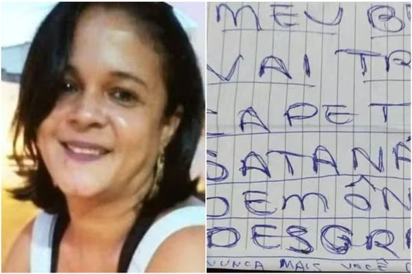 Mulher é morta na Bahia e marido confessa em carta: ‘Vai trair o capeta, ingrata’