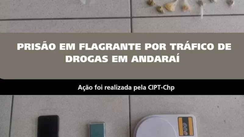 Equipe da Rondesp Chapada apreende drogas e conduz suspeito em Andaraí